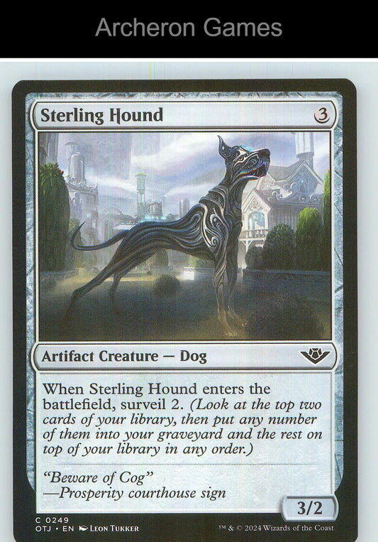 Sterling Hound OTJ 249 C MTG Card NM/EX+