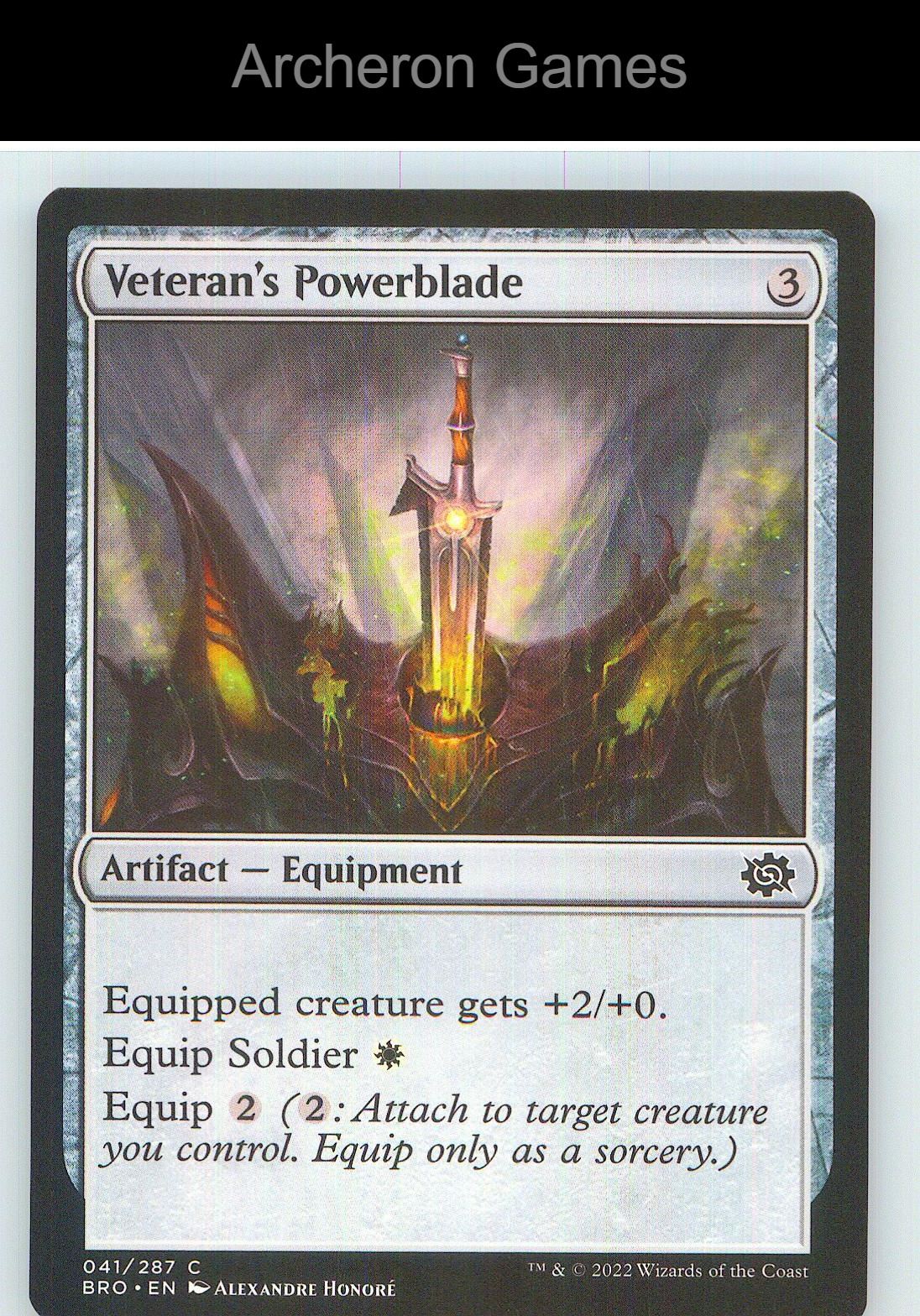 Veteran's Powerblade BRO 41 C MTG Card NM/EX+
