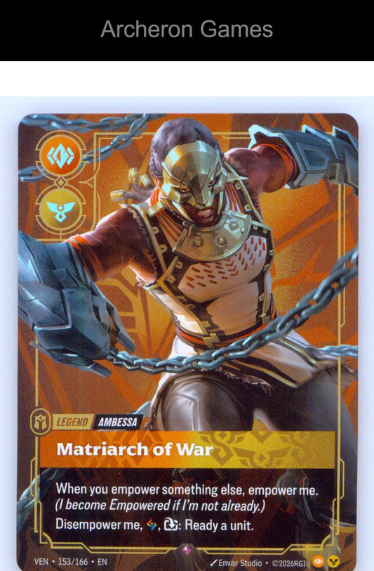 Ambessa - Matriarch of War VEN 153/166 R Vendetta Riftbound Card