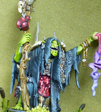 Swampcalla Shaman with Pot-grot painted - Orruk Warclans - Warhammer AoS #2P2