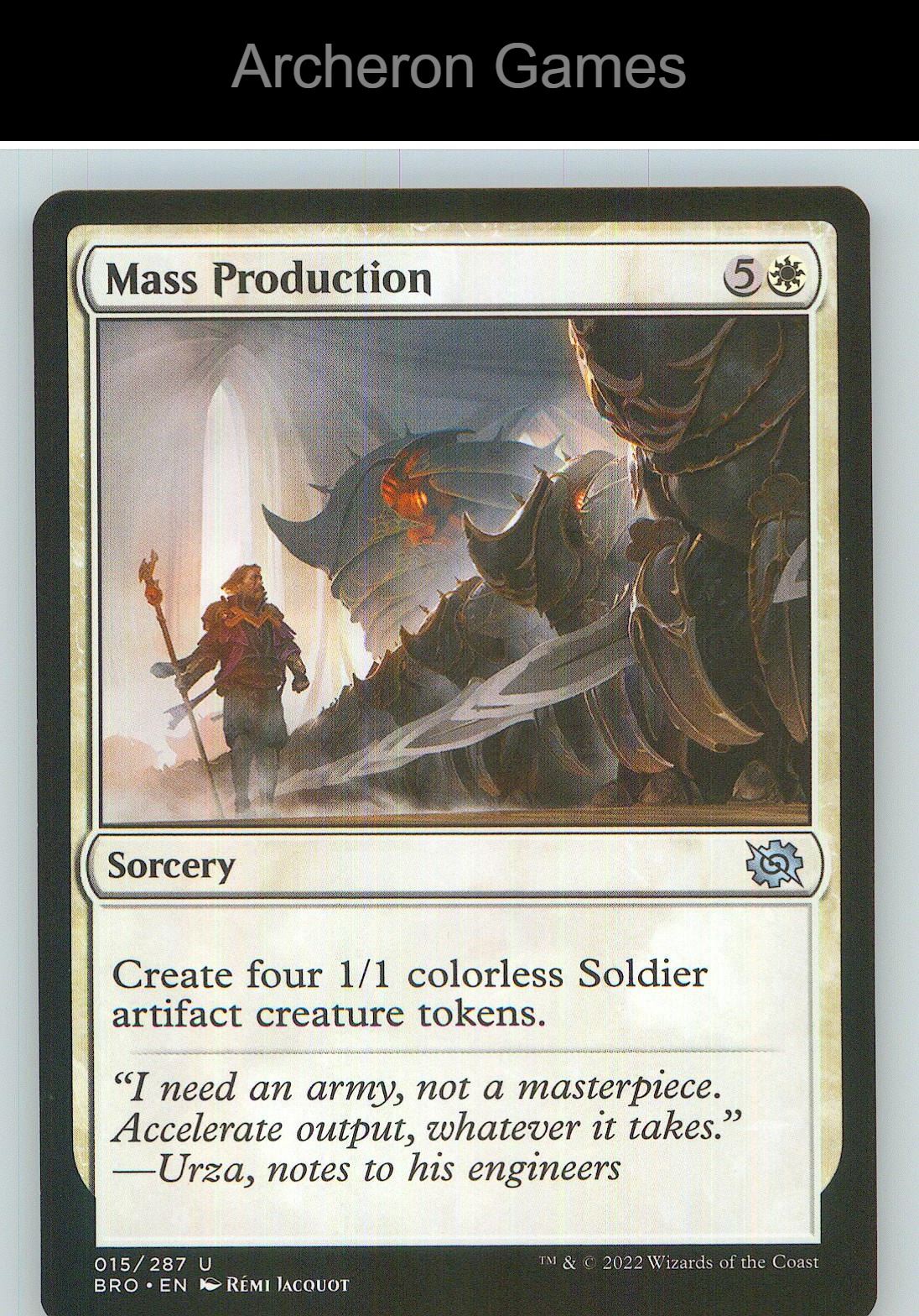 Mass Production BRO 15 UC MTG Card NM/EX+