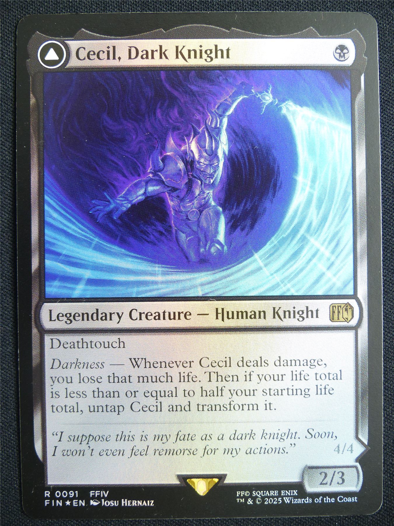Cecil Dark Knight Foil - FIN - Mtg Card #246
