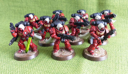 Blood Angels Squad - Painted - Warhammer AoS 40k #S