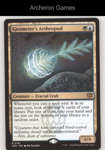 Geometer's Arthropod SOS 191 R MTG Card Secrets of Strixhaven