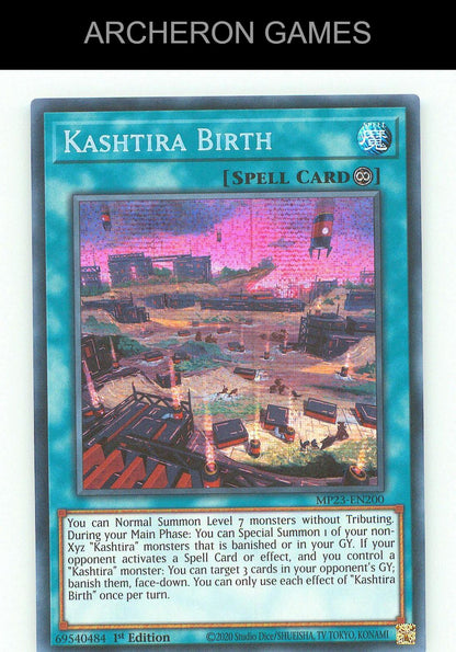 Kashtira Birth SEC YUGIOH Card