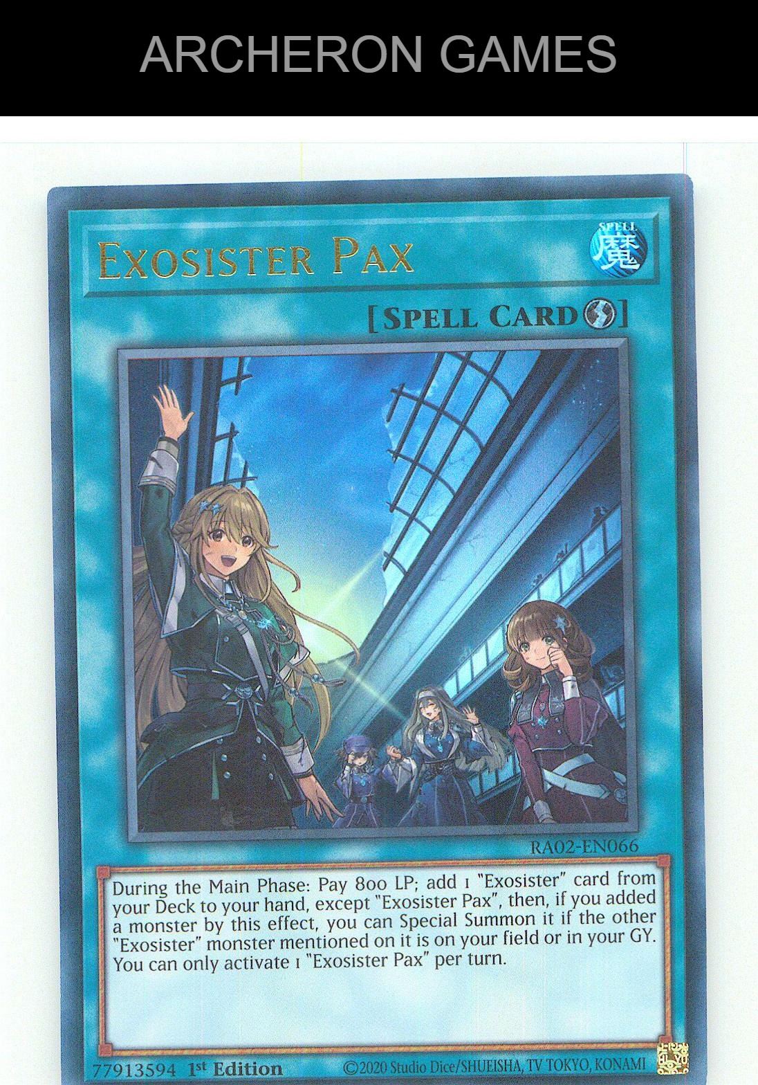 Exosister Pax Ultra Rare YUGIOH Card 1st Edition