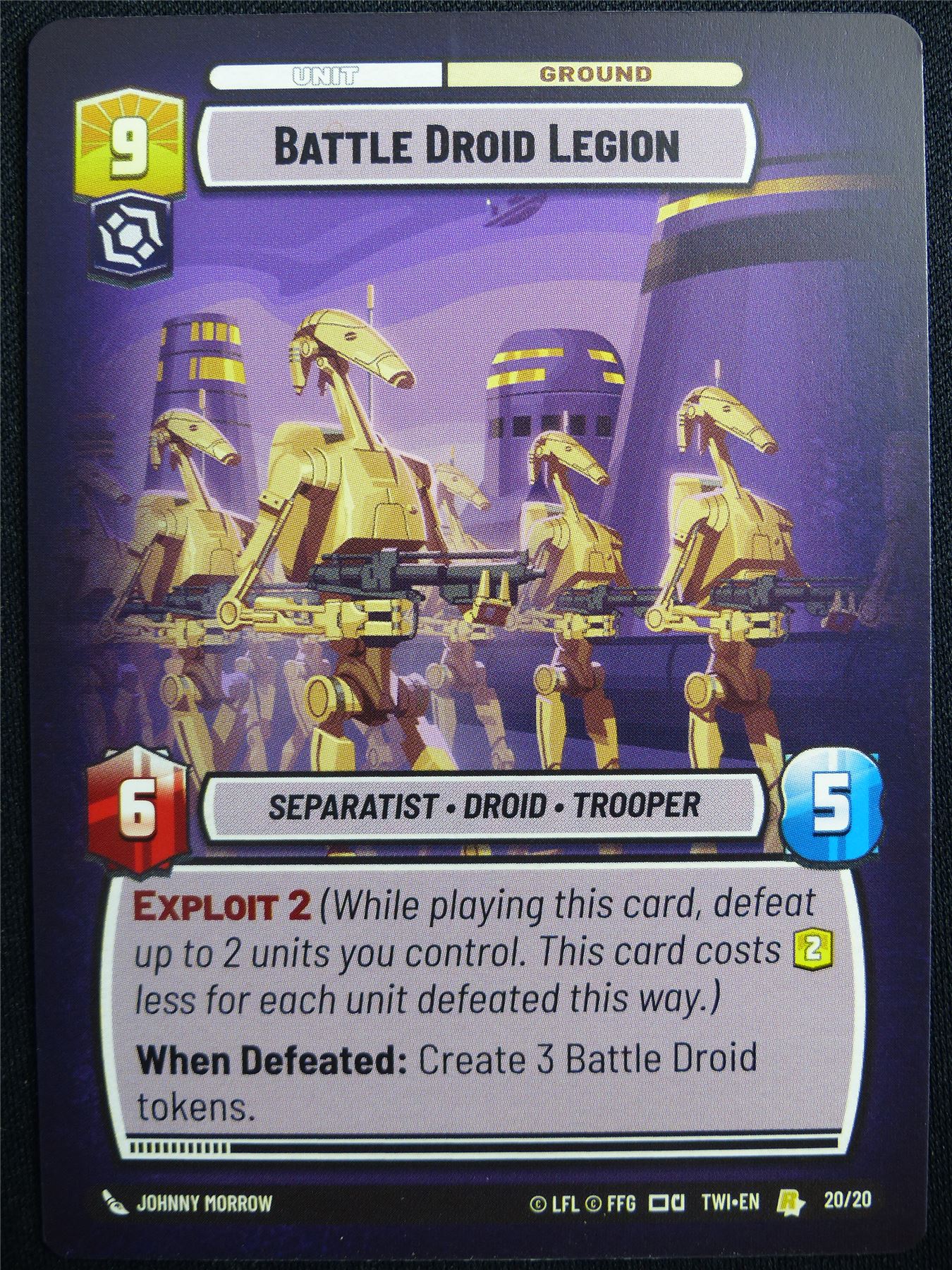 Battle Droid Legion 20/20 Promo - Star Wars Unlimited Card #4UE