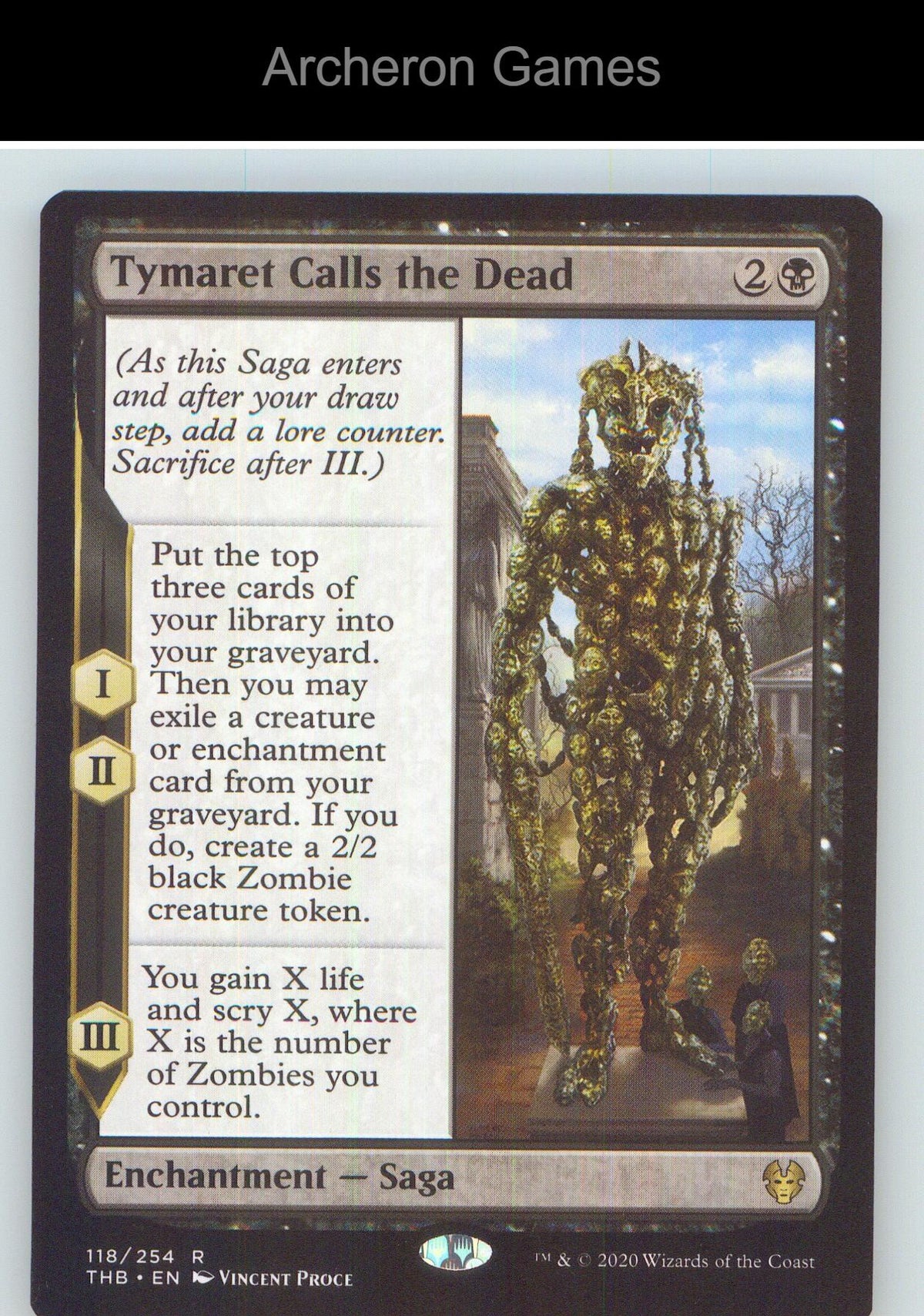 Tymaret Calls the Dead THB 118 R MTG Card NM/EX+