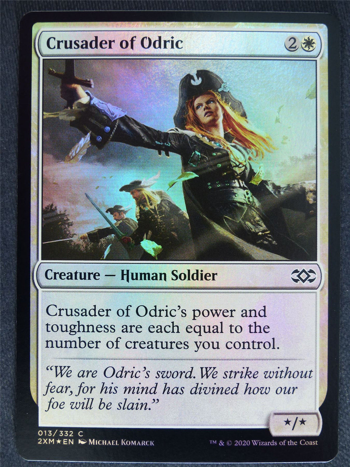 Crusader of Odric Foil - Double Masters - Mtg Magic Cards #3K