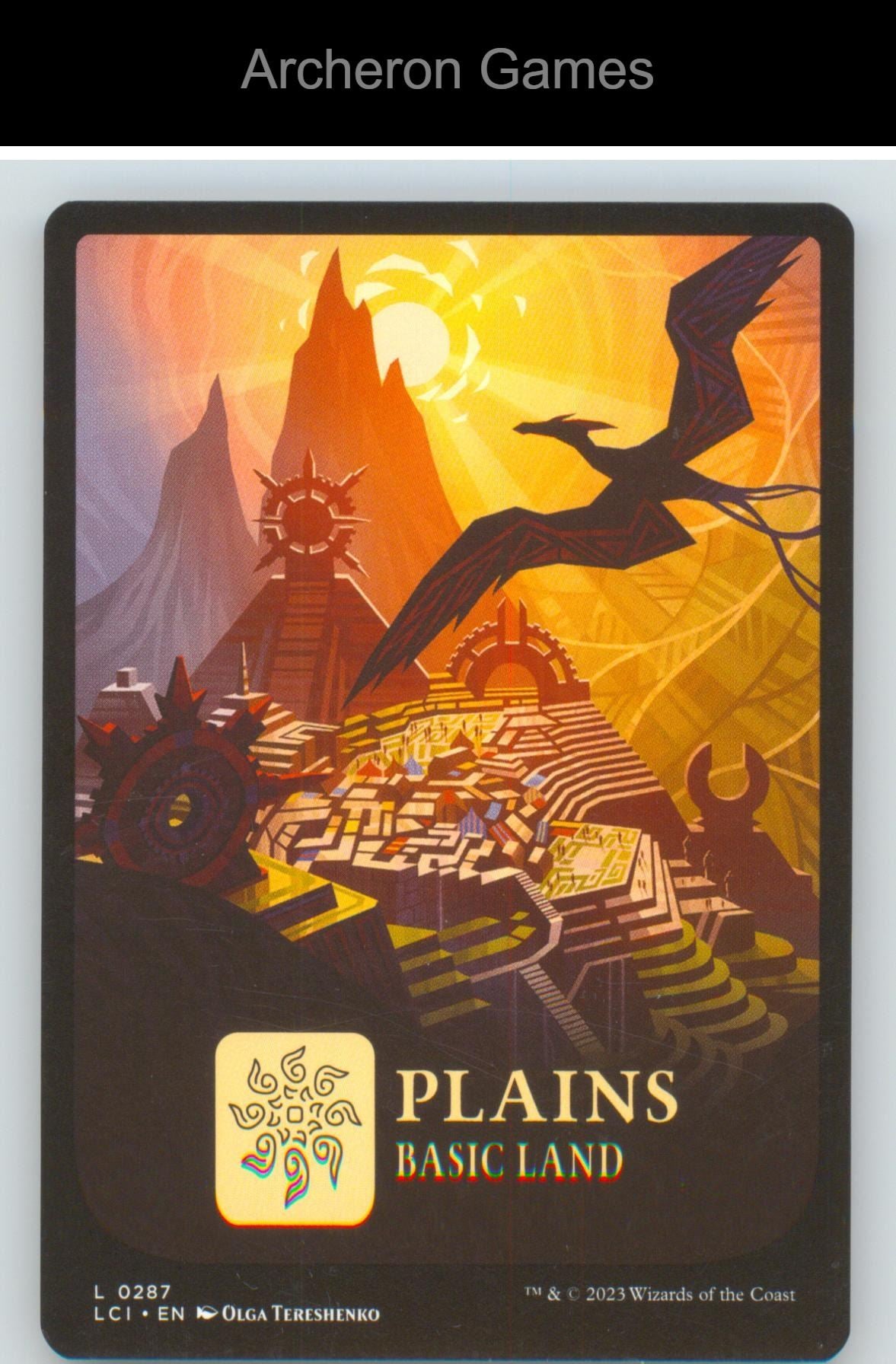 Plains (0287) LCI 287 Land MTG Card The Lost Caverns of Ixalan