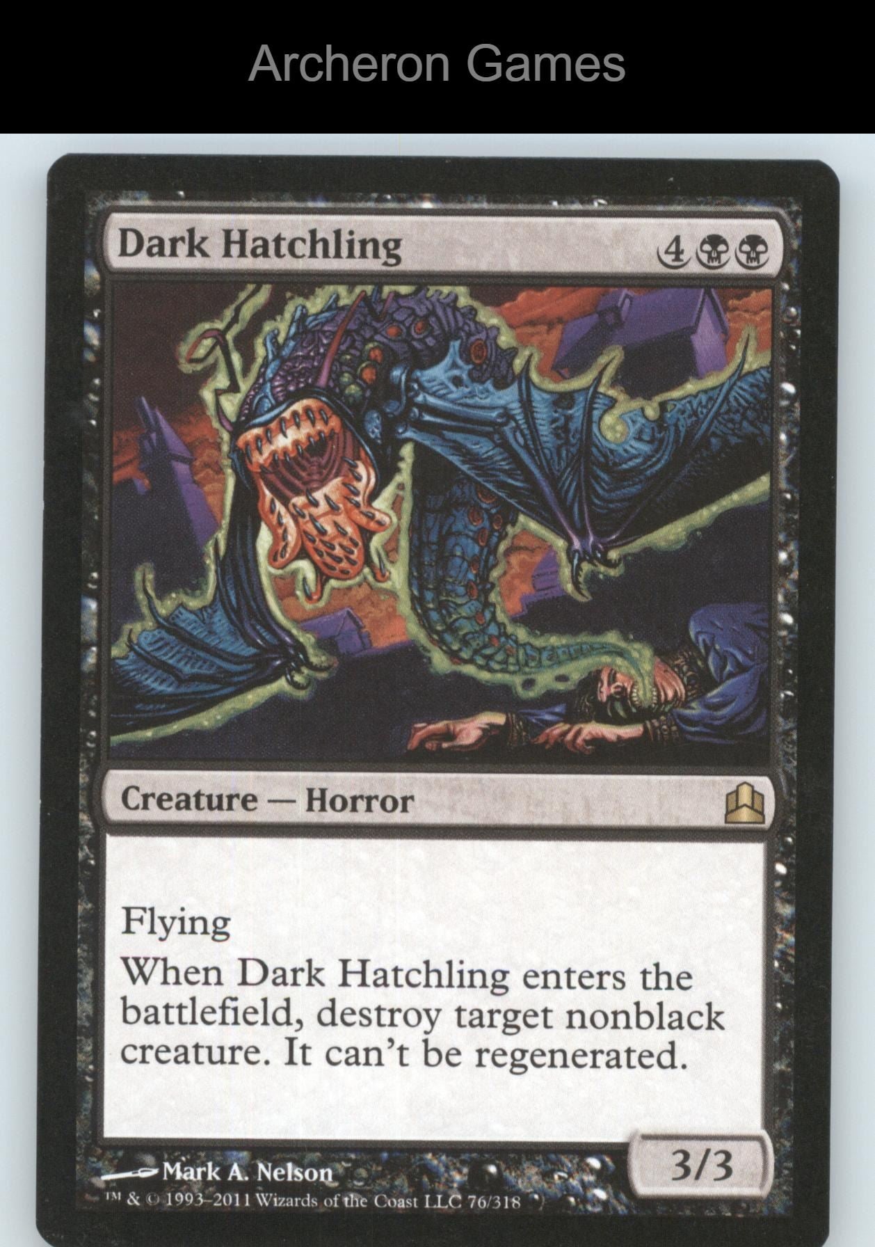 Dark Hatchling 76 R MTG Card Commander