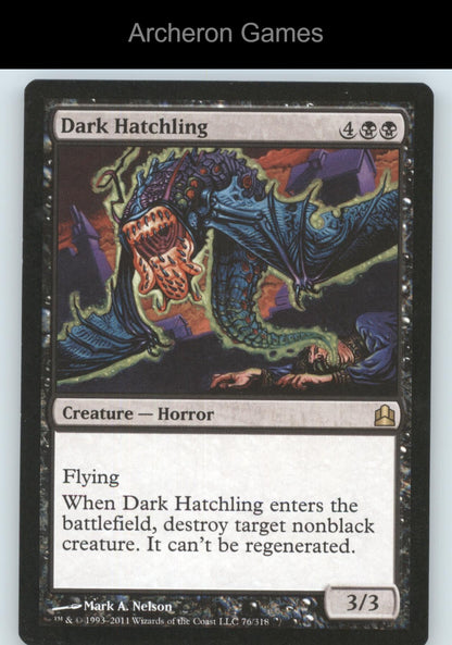 Dark Hatchling 76 R MTG Card Commander