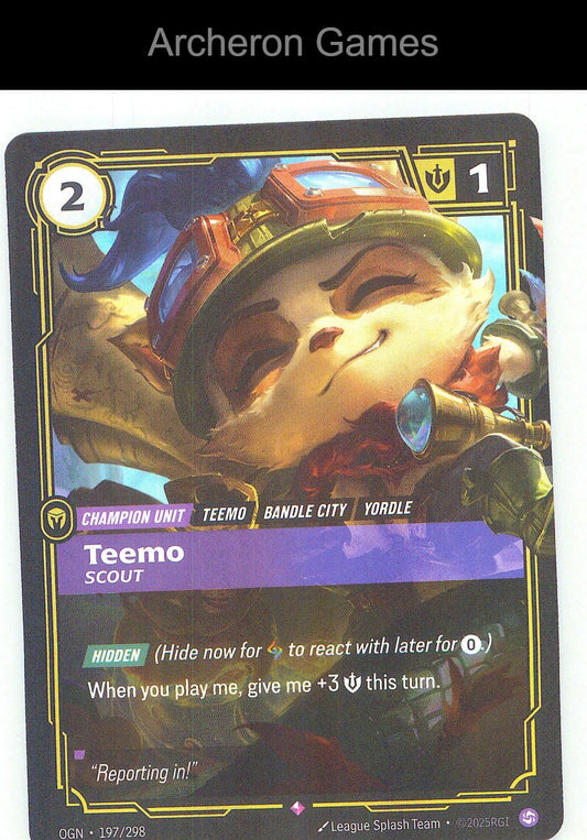 Teemo - Scout PR 197/298 P Riftbound Promotional Cards Riftbound Card