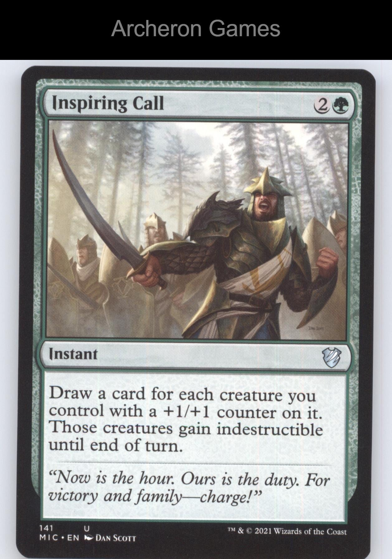 Inspiring Call 141 UC MTG Card Commander: Innistrad: Midnight Hunt