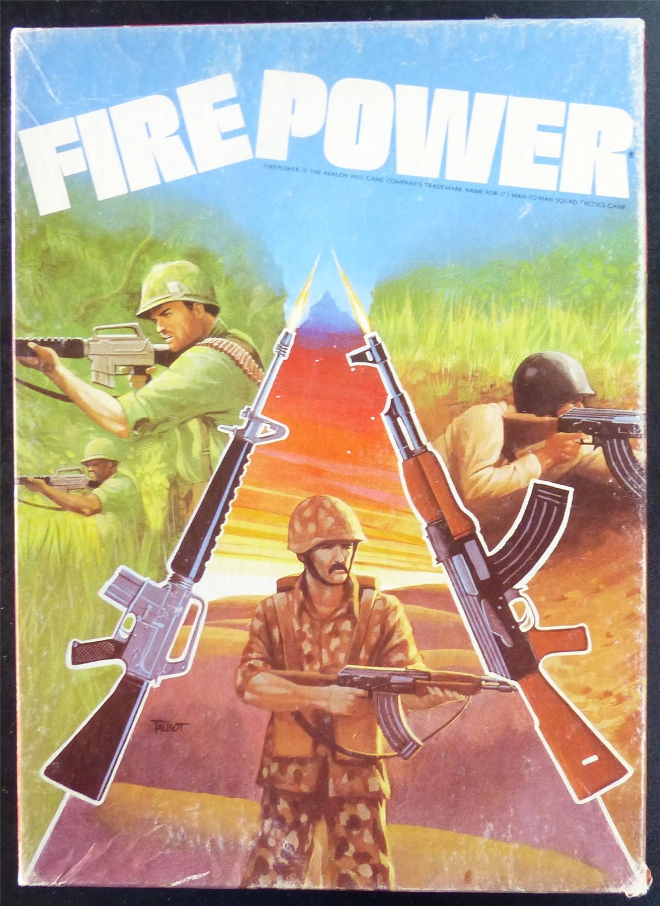 Fire Power Man-to-Man Squad Tactics Board Game OOP Classic #1Y2