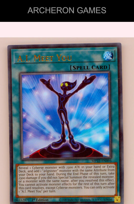 A.I. Meet You Ultra Rare YUGIOH Card 1st Edition