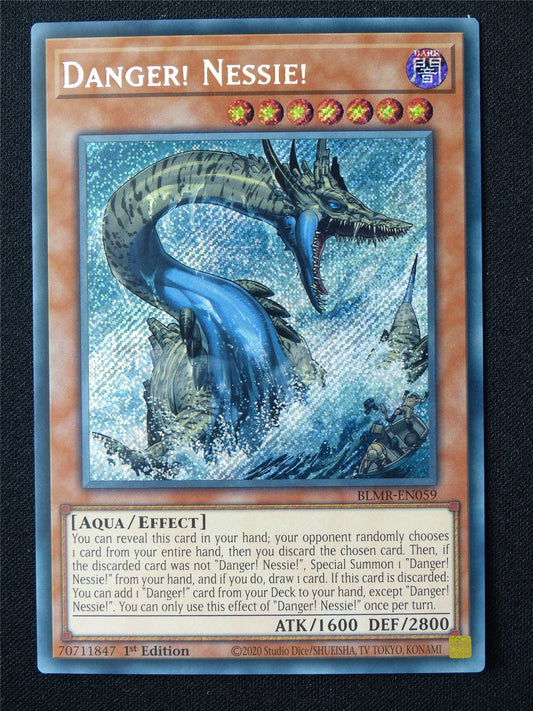Danger! Nessie! BLMR Secret Rare - 1st ed Yugioh Card #68