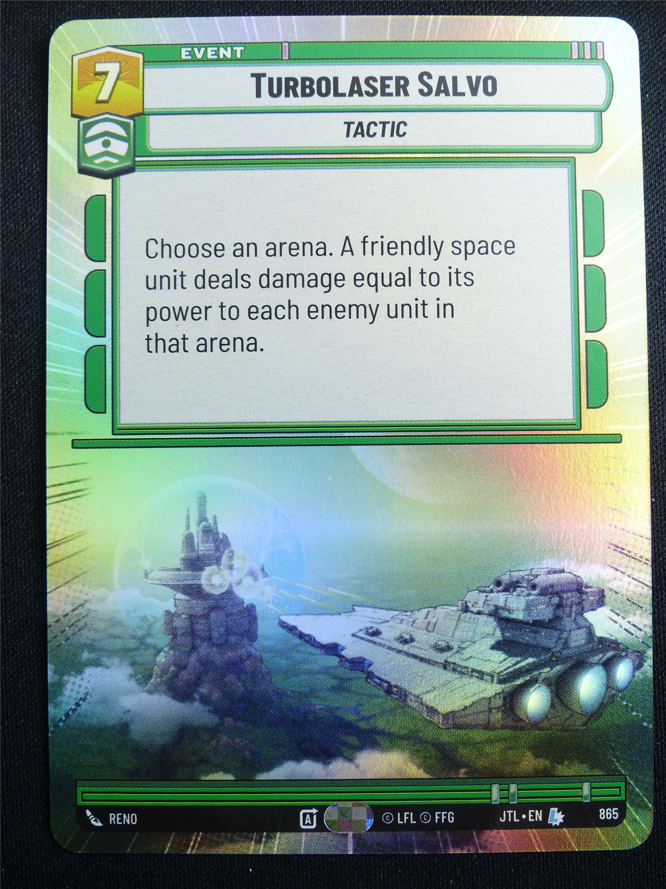 Turbolaser Salvo 865 Hyperspace Foil - Star Wars Unlimited Card #4H4