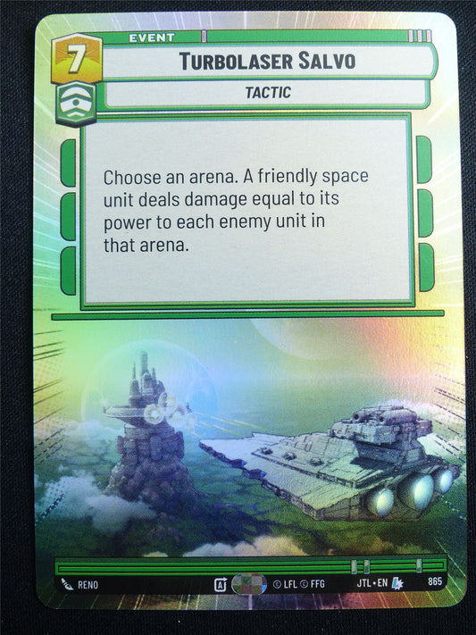 Turbolaser Salvo 865 Hyperspace Foil - Star Wars Unlimited Card #4H4