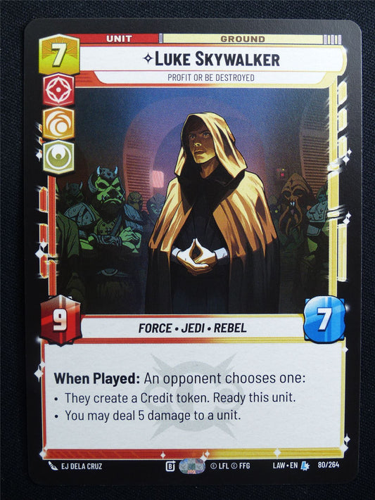 Luke Skywalker 80/264 - Star Wars Unlimited Card #AU