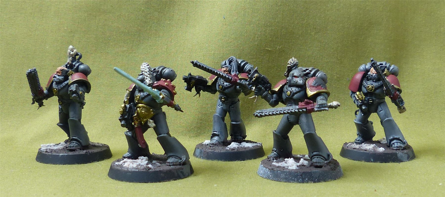 Space Marine Squad set of 5 - Space Marines - Warhammer 40K #2SS