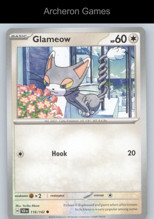 Pokemon Card Glameow SCR 116/142 C Stellar Crown