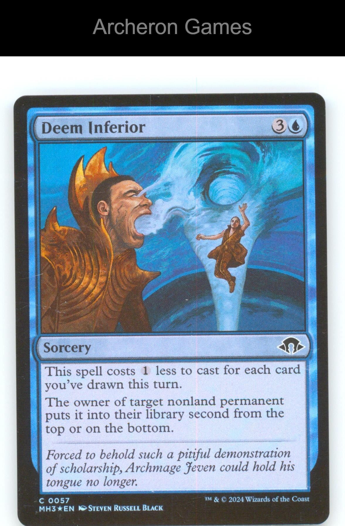 Deem Inferior MH3 57 C MTG Card Modern Horizons 3 Foil