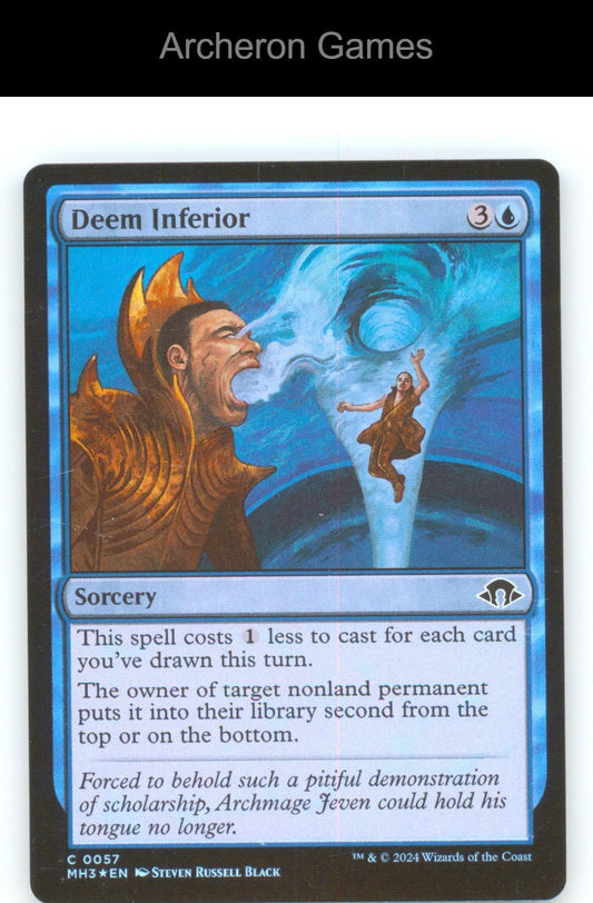 Deem Inferior MH3 57 C MTG Card Modern Horizons 3 Foil