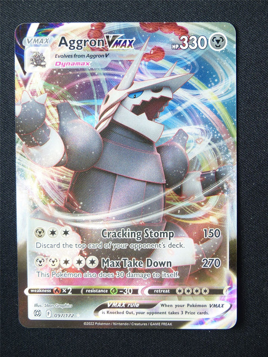 Aggron Vmax 097/172 Textured Holo - Pokemon Card #5ZM