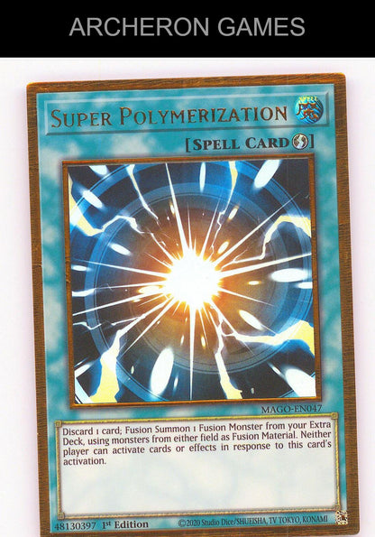 Super Polymerization GOLD RARE YUGIOH Card 1st Edition