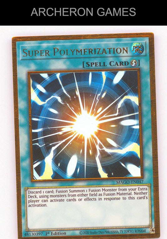 Super Polymerization GOLD RARE YUGIOH Card 1st Edition