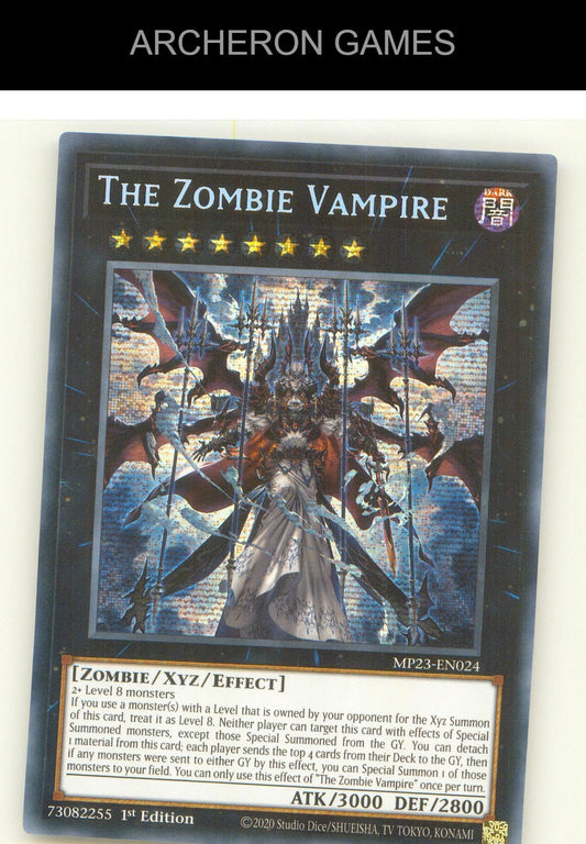 The Zombie Vampire SEC YUGIOH Card 1st Edition