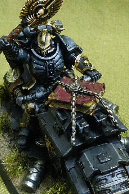 Chaplain on Bike painted - Blood Angels - Warhammer 40K #3YY
