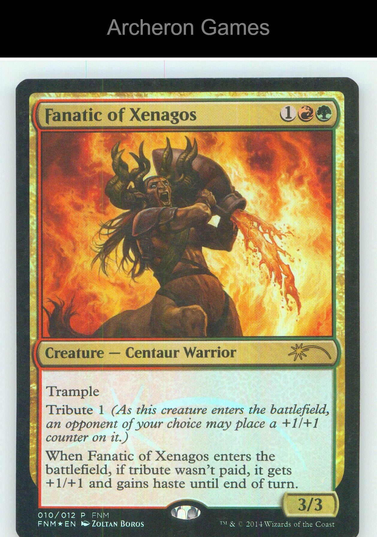Fanatic of Xenagos FNM 10 P MTG Card NM/EX+ Foil