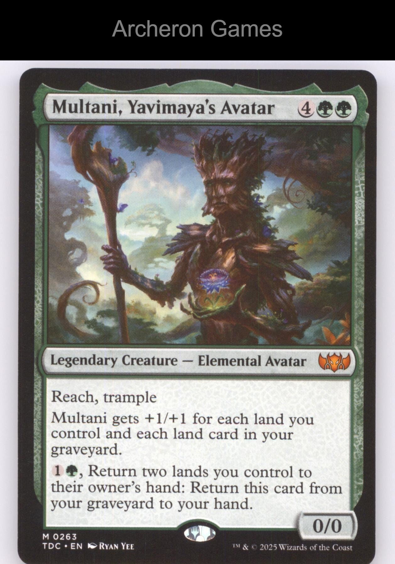 Multani, Yavimaya's Avatar 263 Mythic MTG Card Commander: Tarkir: Dragonstorm