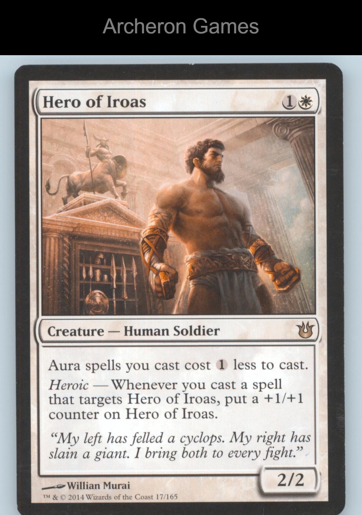 Hero of Iroas 17 R MTG Card Born of the Gods