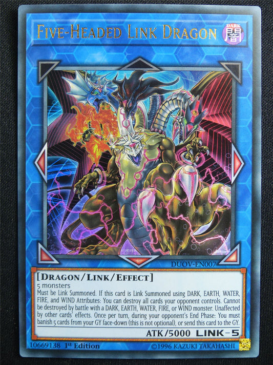 Five-Headed Link Dragon DUOV Ultra Rare - 1st ed Yugioh Card #4U7