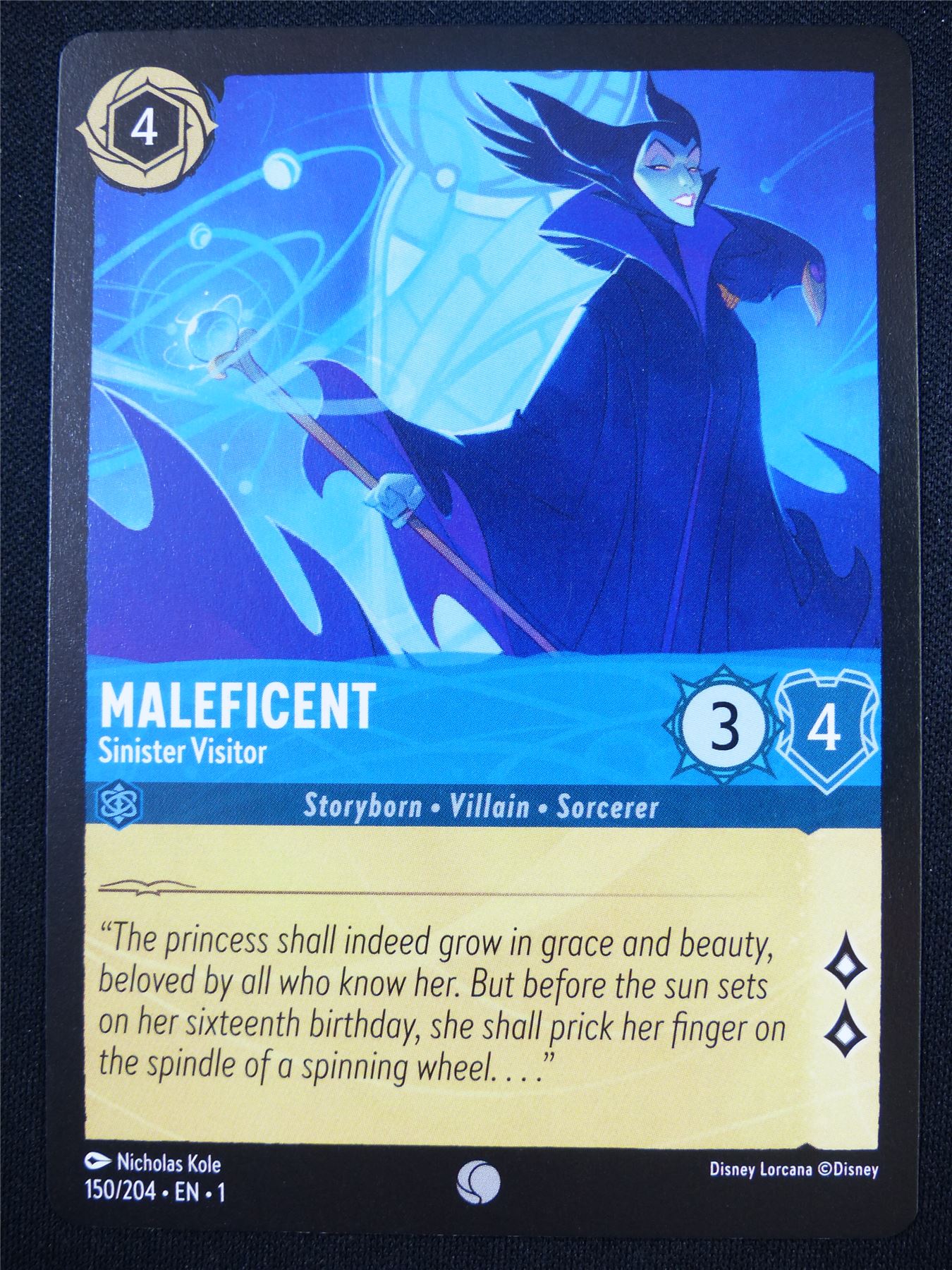 Maleficent Sinister Visitor 150/204 - Lorcana Card #4PA