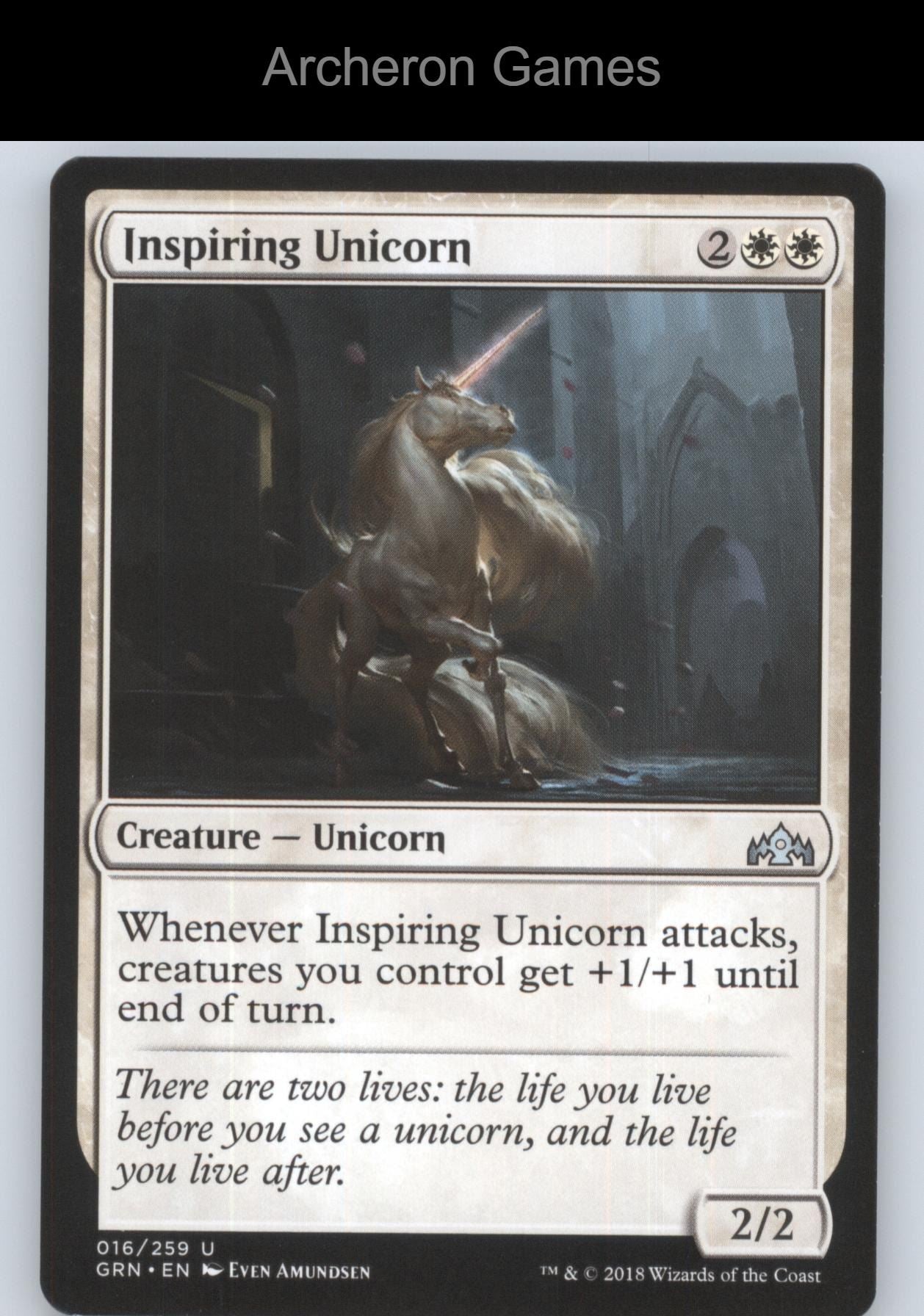 Inspiring Unicorn 16 UC MTG Card Guilds of Ravnica