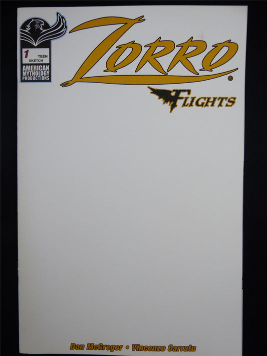 ZORRO: Flight #1 Sketch Variant - May 2023 Mythology Comic #YL