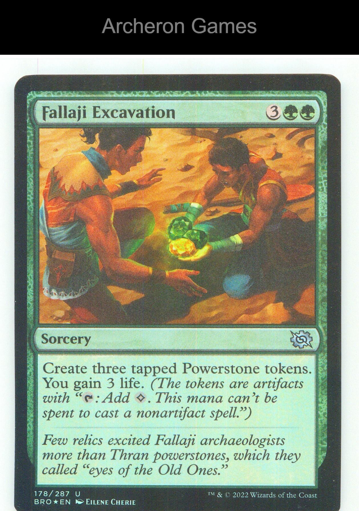 Fallaji Excavation BRO 178 UC MTG Card NM/EX+ Foil