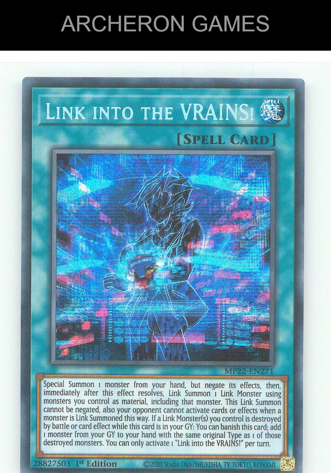 Link into the VRAINS! Prismatic Secret Rare YUGIOH Card 1st Edition