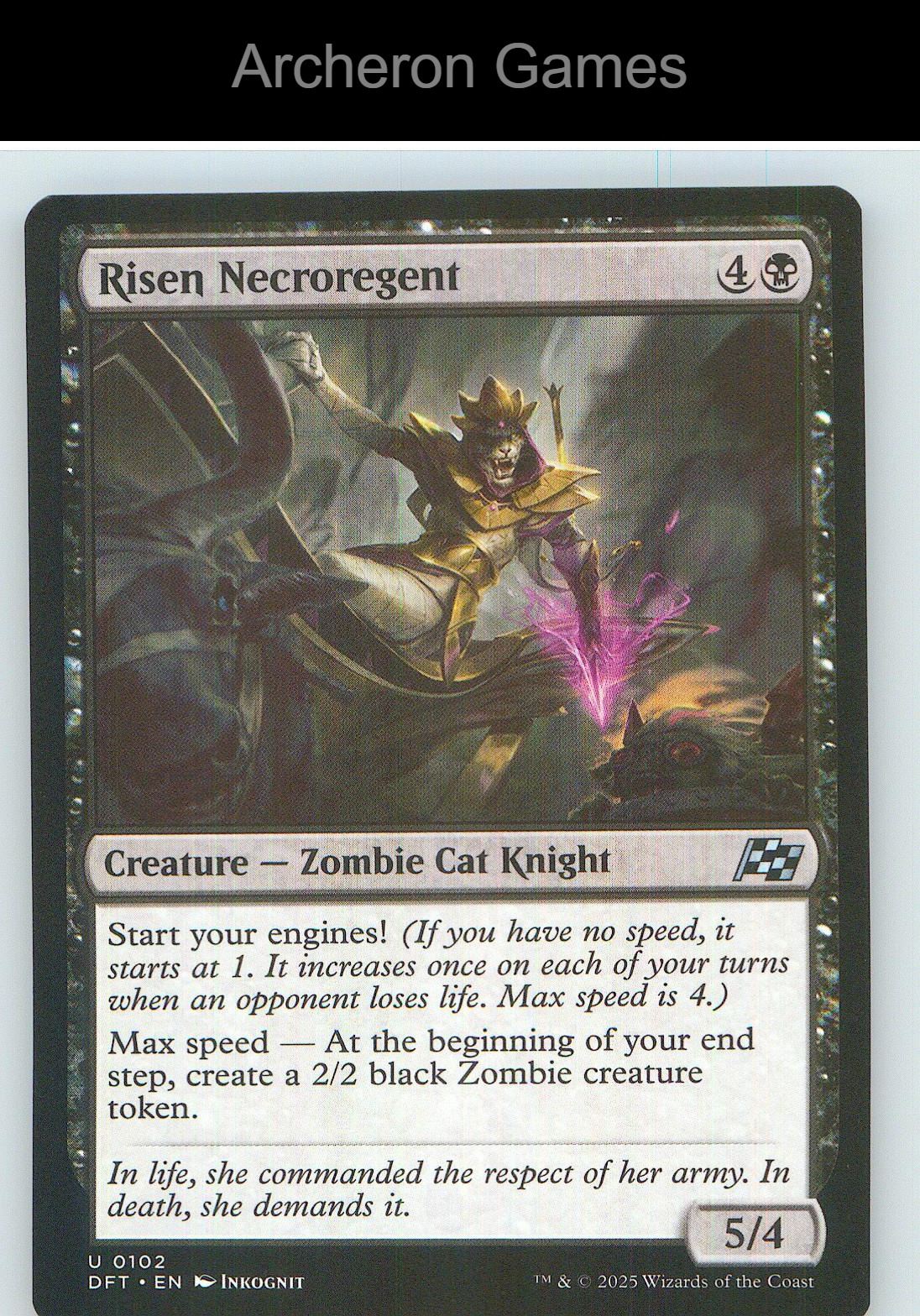 Risen Necroregent DFT 102 UC MTG Card NM/EX+