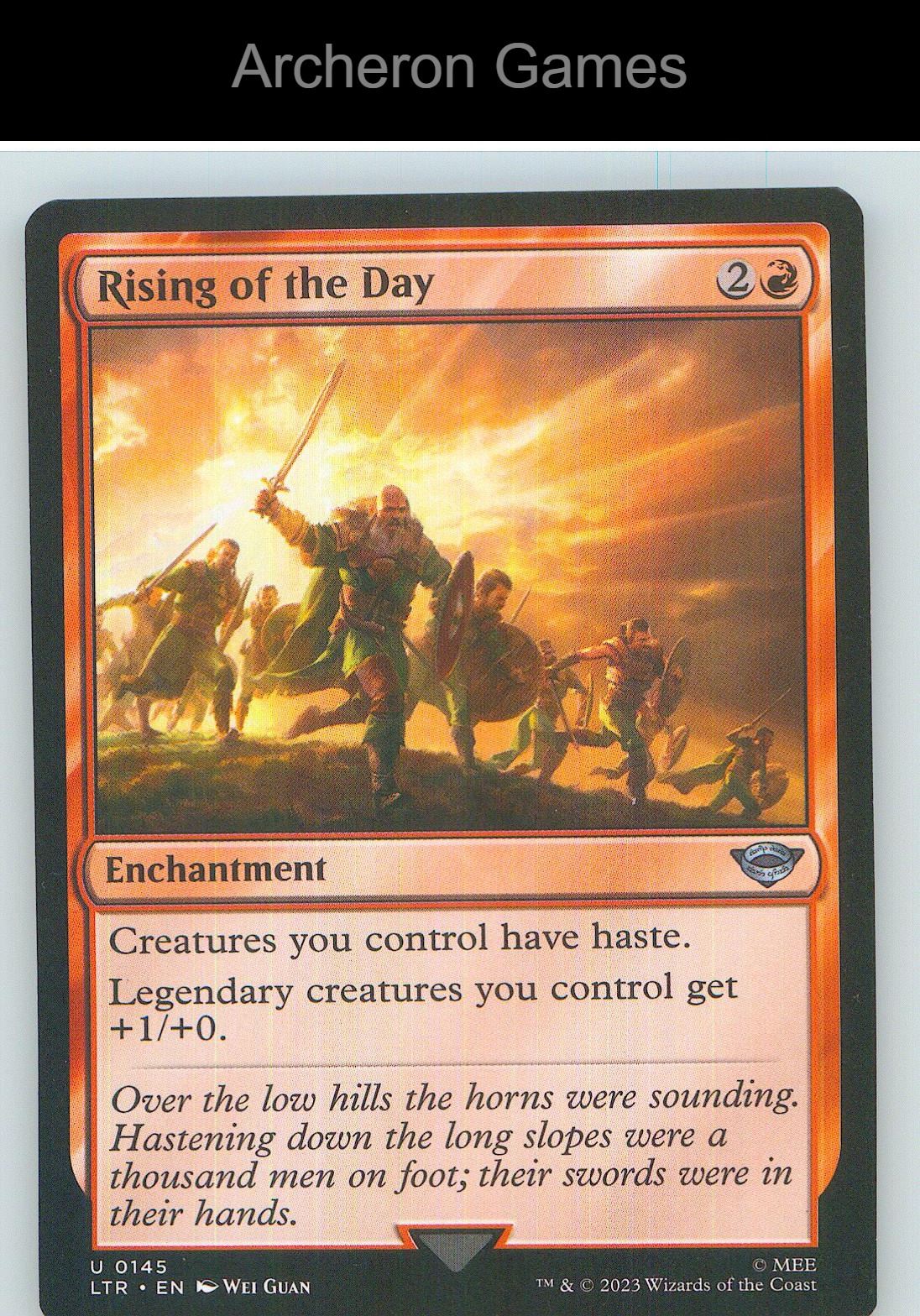 Rising of the Day LTR 145 UC MTG Card NM/EX+
