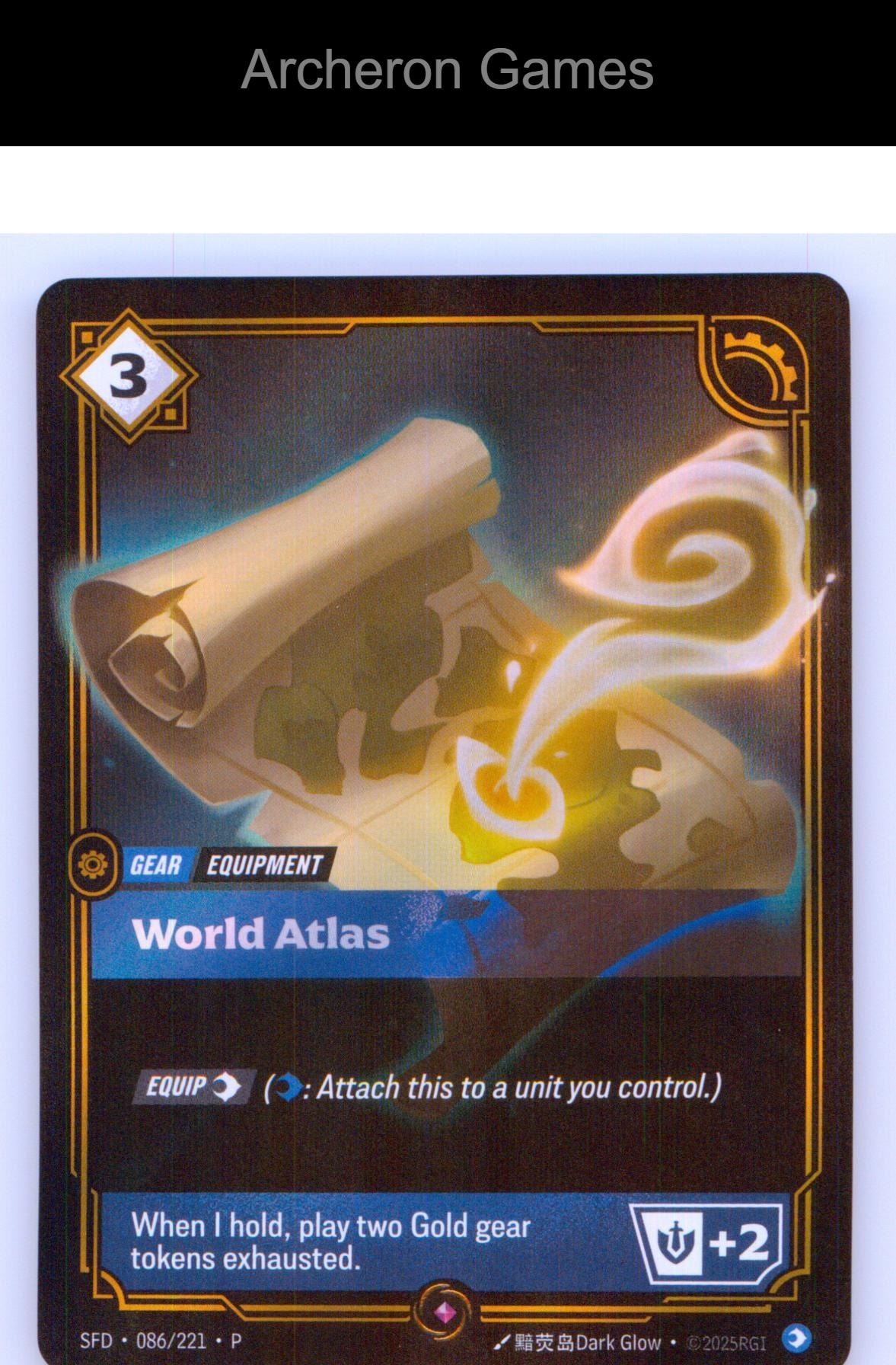 World Atlas SFD 086/221 R Spiritforged Riftbound Card