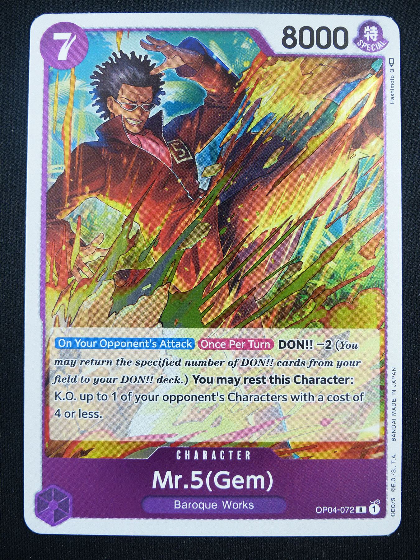 Mr 5 Gem OP04-072 R - One Piece Card #1VF