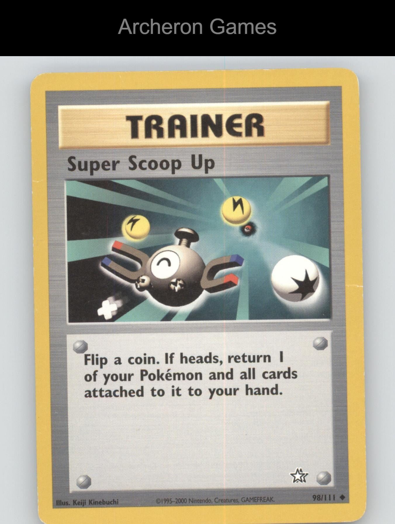 Pokemon Card Super Scoop Up N1 98/111 UC Neo Genesis Unlimited