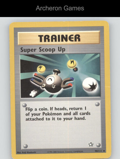 Pokemon Card Super Scoop Up N1 98/111 UC Neo Genesis Unlimited