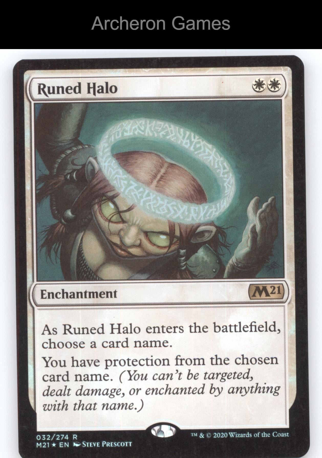Runed Halo 32 R MTG Card Core Set 2021