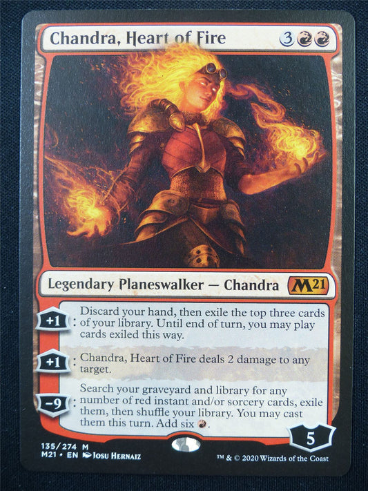 Chandra Heart of Fire - M21 - Mtg Card #33P